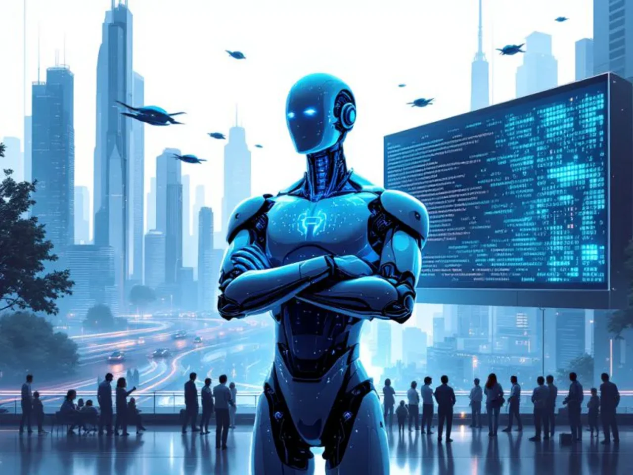 LinkedIn-Originalbild zur Debatte über Robotersteuer und KI-Enablement.