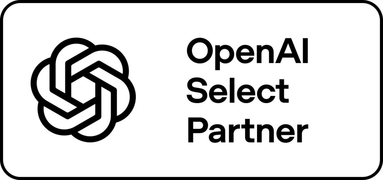 Offizielles OpenAI Select Partner Zeichen im Querformat
